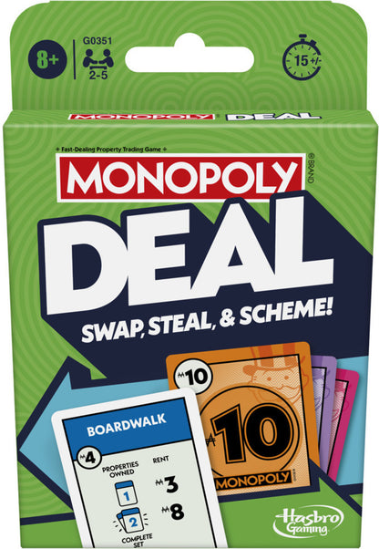 Hasbro Monopoly Deal: Swap, Steal & Scheme! Card Game