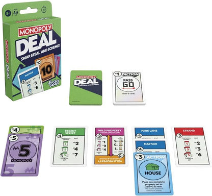 Hasbro Monopoly Deal: Swap, Steal & Scheme! Card Game