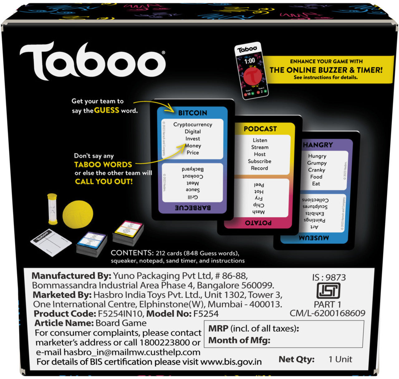 Hasbro Taboo – The Game of Unspeakable Fun