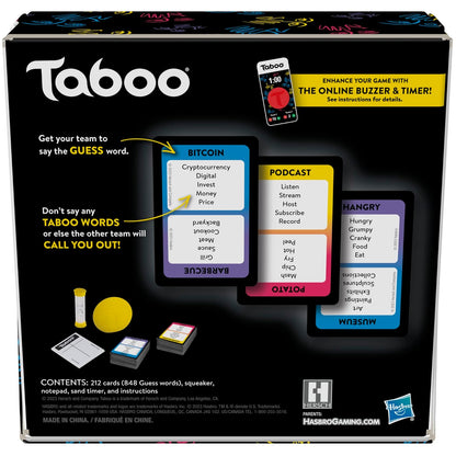 Hasbro Taboo – The Game of Unspeakable Fun