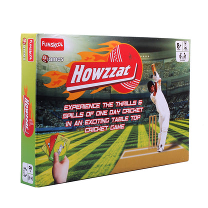 Funskool Games ,Cricket Howzzat, Sports Board Game, Cricket Game for Kids and Family, 2 - 4 Players, Ages 8 years & Above