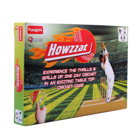 Funskool Games ,Cricket Howzzat, Sports Board Game, Cricket Game for Kids and Family, 2 - 4 Players, Ages 8 years & Above
