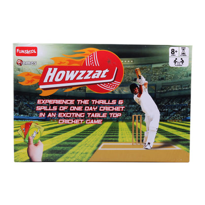 Funskool Games ,Cricket Howzzat, Sports Board Game, Cricket Game for Kids and Family, 2 - 4 Players, Ages 8 years & Above