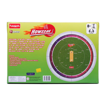 Funskool Games ,Cricket Howzzat, Sports Board Game, Cricket Game for Kids and Family, 2 - 4 Players, Ages 8 years & Above
