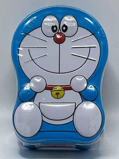 Doraemon Cartoon Piggy Bank for Kids – Tin Coin Saving Box with Lock