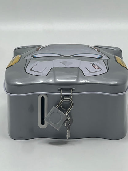 FunBlast Iron Man Tin Piggy Bank with Lock and Key