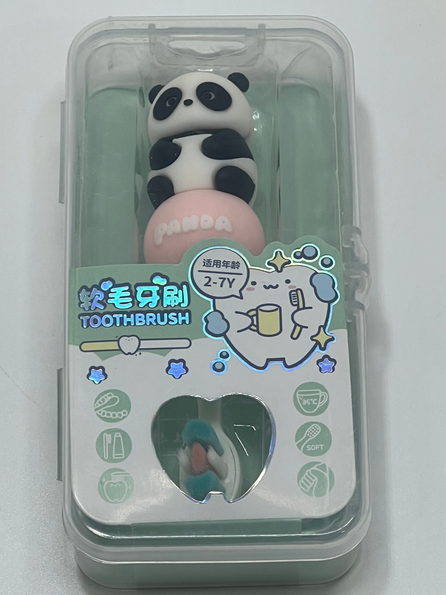 Gomzy Kids Toothbrush - Panda Shape Design Soft Tooth Brush Extra Soft Toothbrush