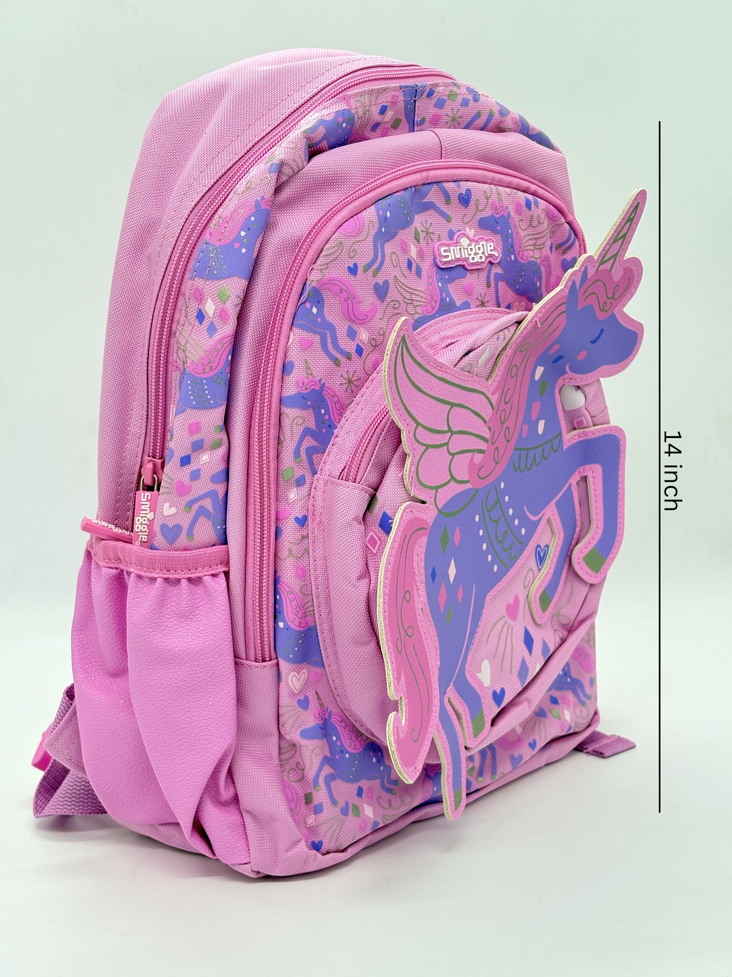 Smiggle Pink Junior Unicorn School Bag