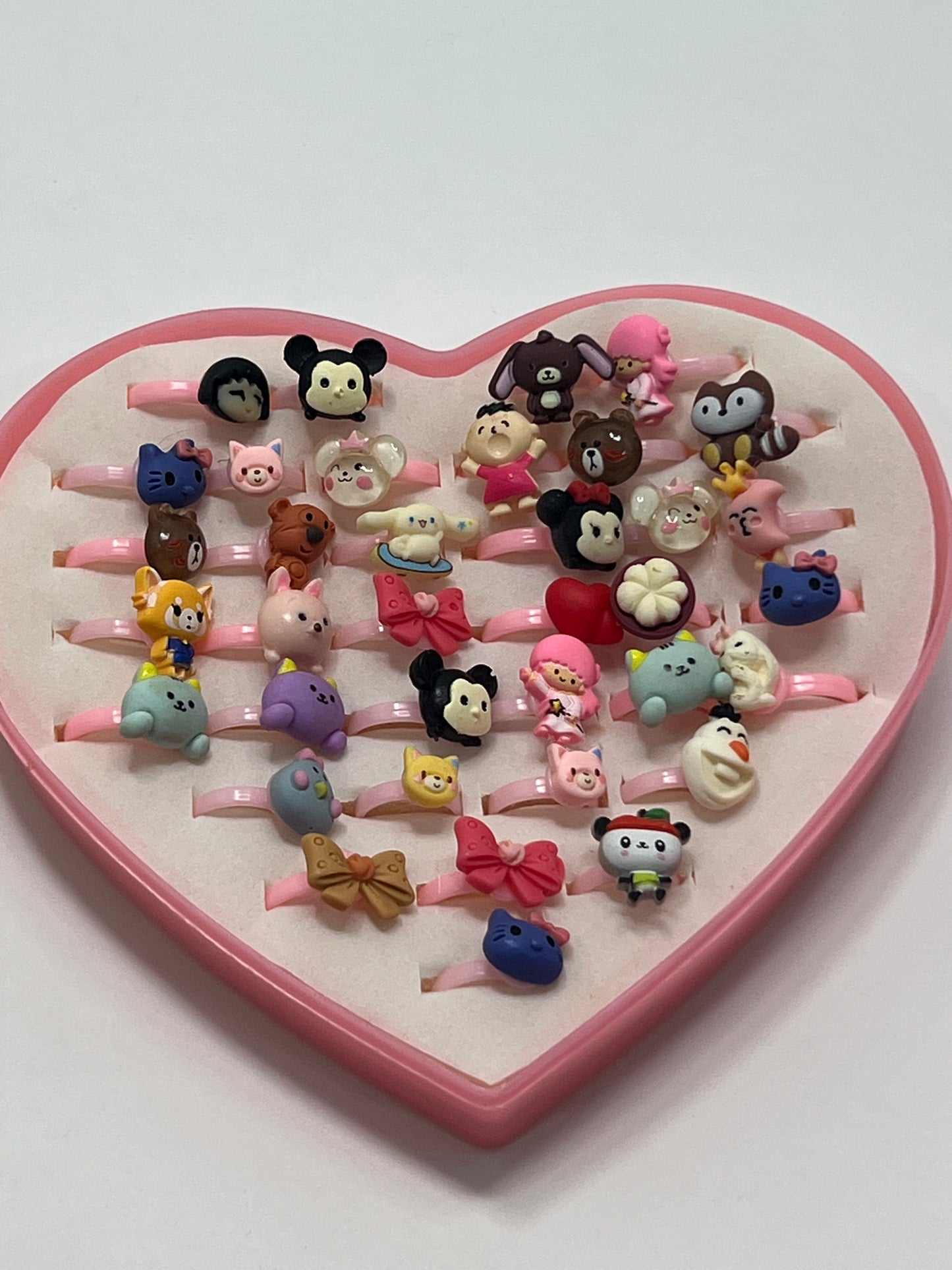 Kids Finger Rings 36 pcs