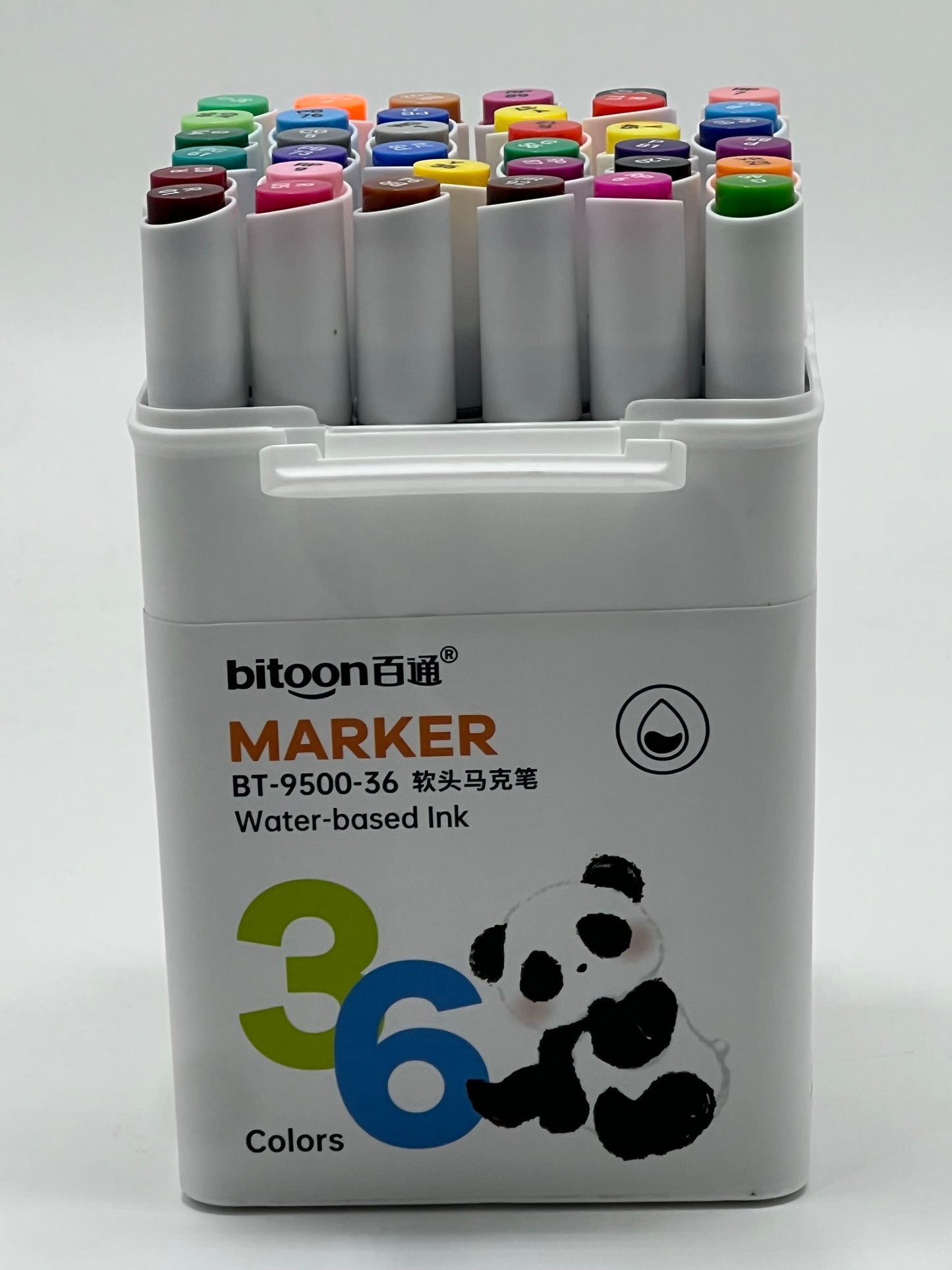 GBR BT9500 Multicolor Dual End Marker Set of 36 Pcs