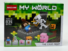 Minecraft the Cave Fight 834 Building Block Set Game