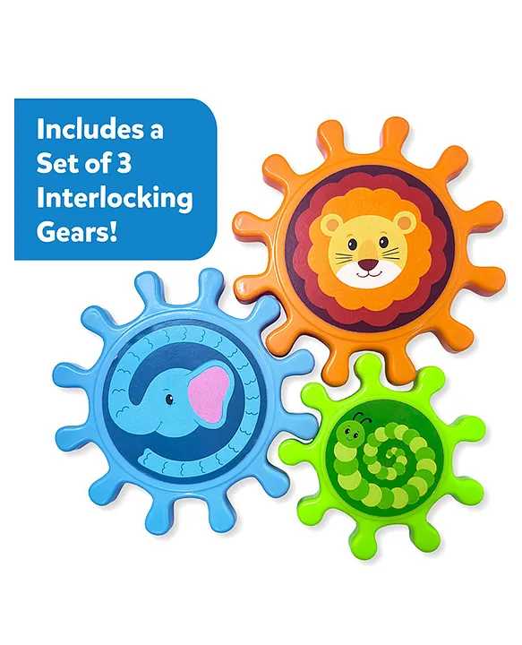 Skillmatics Spinny Gears ,Animal Fun And 3 Interlocking Gears