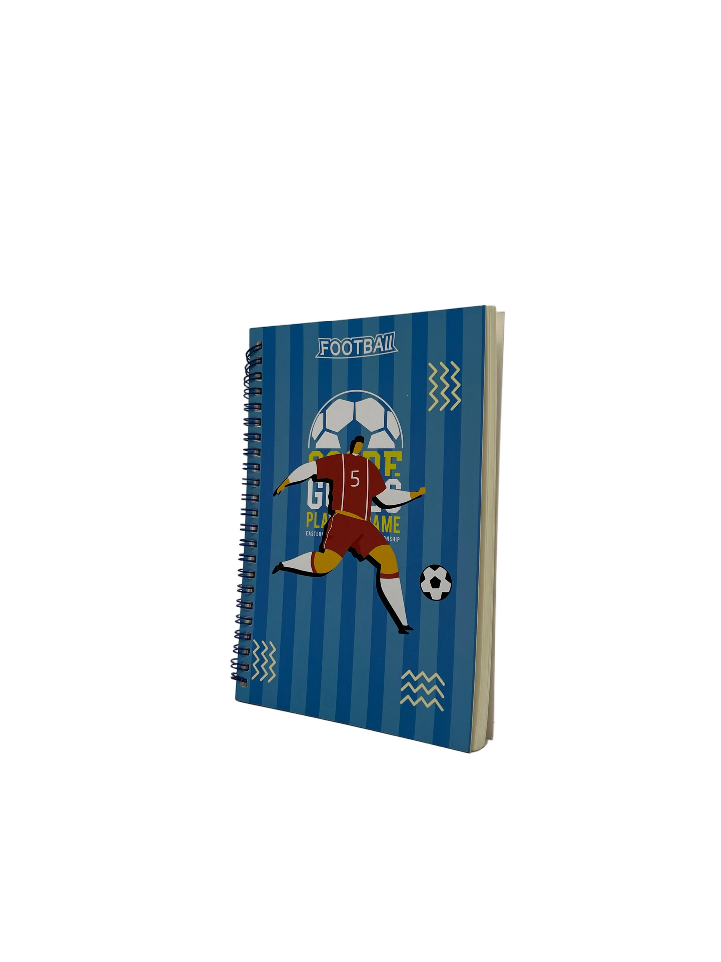 Zooboo Football Goals A5 Spiral Notebook – 60 Ruled Pages