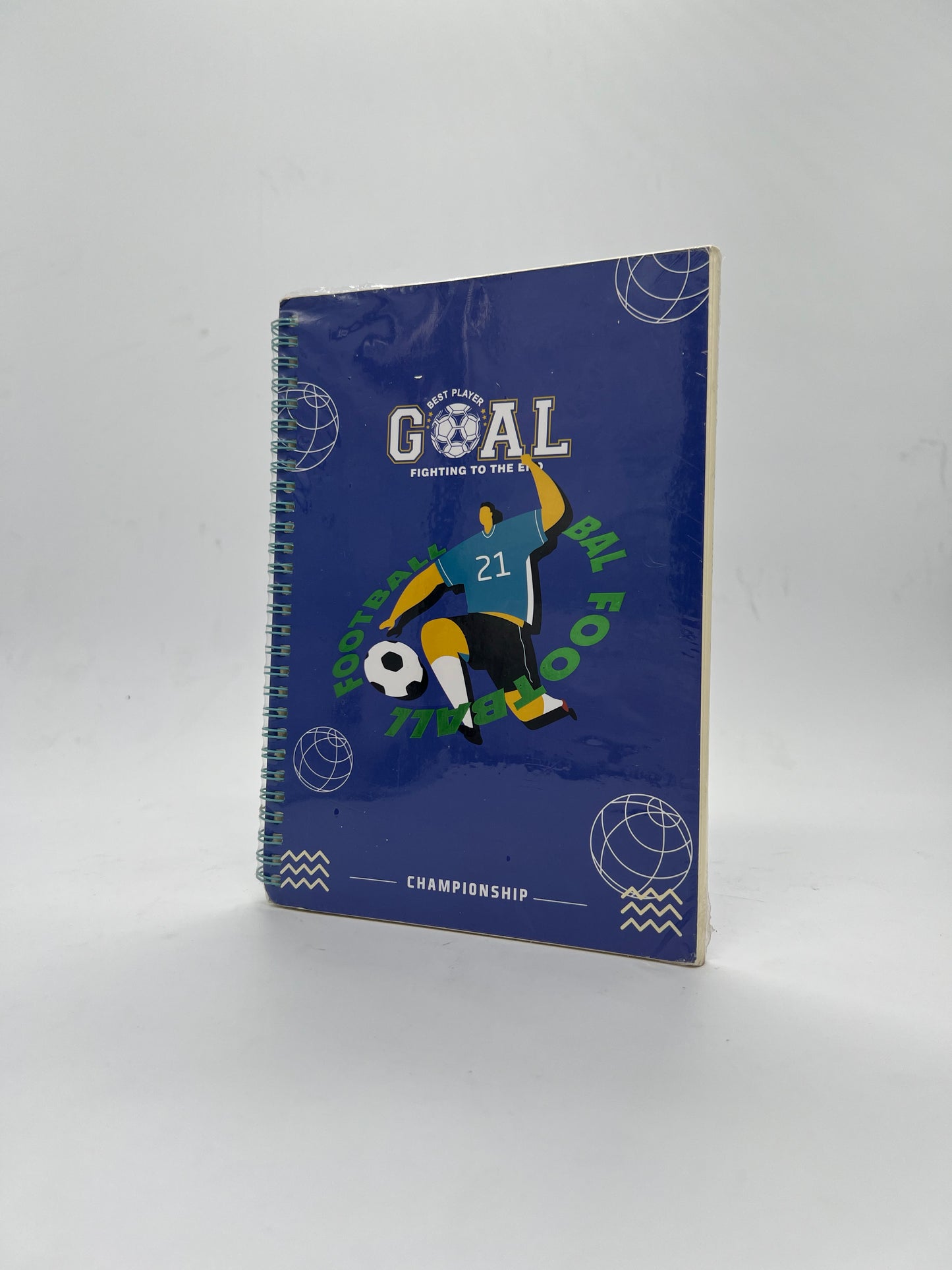 Football Theme B5 Spiral Notebook