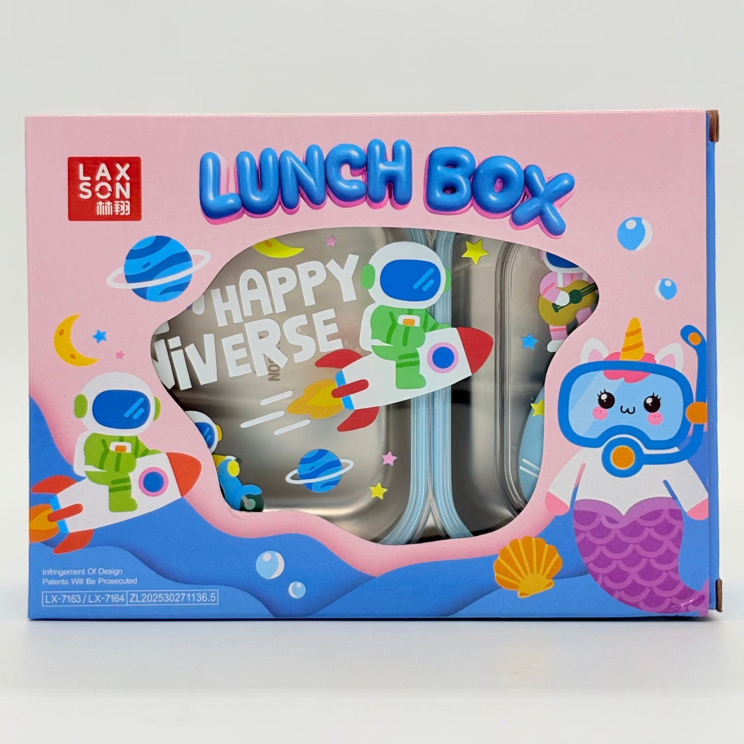 Happy Steel Lunch Box with 3 Compartment