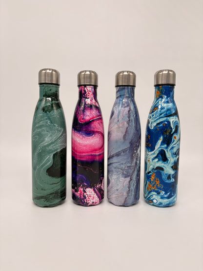 Gibo Marble Print Insulated Stainless Steel Water Bottle 500ml