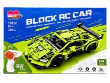 Building Block RC Racing Car – 1:16 Scale, 390 Pcs, 2.4GHz Remote Control