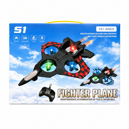 Star Fighter RC Quadcopter Plane – 2.4GHz Fighter Jet Drone Toy