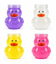 Cute Duck Shaped Glitter Slime Jar
