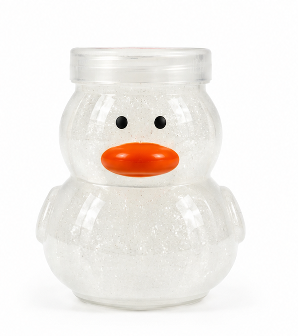 Cute Duck Shaped Glitter Slime Jar