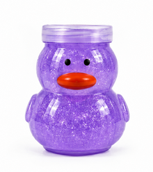 Cute Duck Shaped Glitter Slime Jar