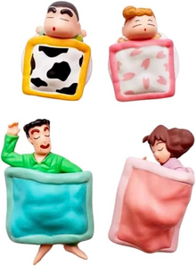 Shinchan Sleeping Family Mini Figure Set