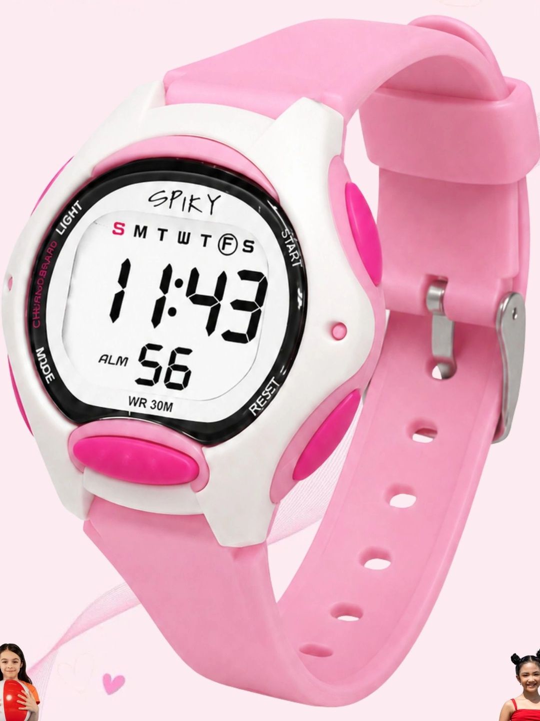 Spiky Spkeva2 Round Digital Kids Sports Watch