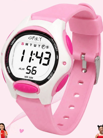 Spiky Spkeva2 Round Digital Kids Sports Watch