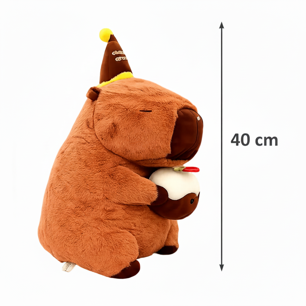 Capybara with Cupcake Plush Toys 40cm