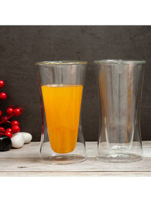 New Stylish Transparent Drinking Glass (Set Of 1), 260Ml- GH35 Glass Water/Juice Glass  (260 ml, Glass, Clear)