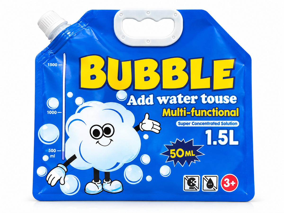 Bubble Liquid Concentrate Pouch 1.5L – Multi-Functional Add Water Solution