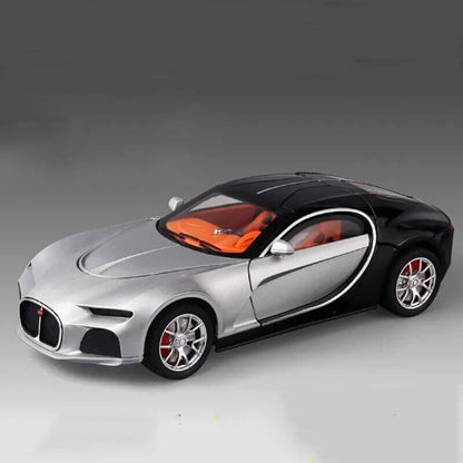 Die-cast 1:24 Scale Alloy Supercar Model with Pull-Back Function & Openable Doors