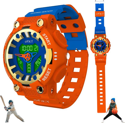 Spiky Eva A31 Kids Sports Watch – Digital + Analog, 50M Water Resistant