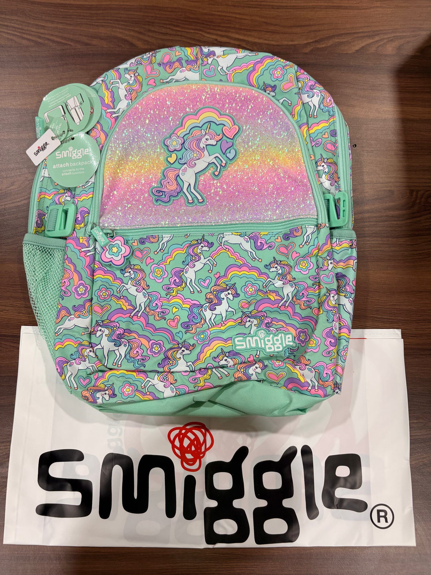 Smiggle School Backpack - Rainbow Unicorn