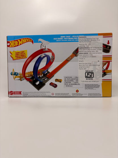 Hot Wheels® Energy Track™ Set with Double Loop, Ring of Fire and 1 Vehicle, Great Gift for 5 Year Olds and Up