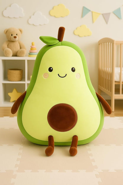 Strawberry Teddy Bear & Avocado Plush Toy Combo | Soft Stuffed Toys for Kids, Boys & Girls | Cute Hugging Cushion for Birthday, Valentine & Home Décor