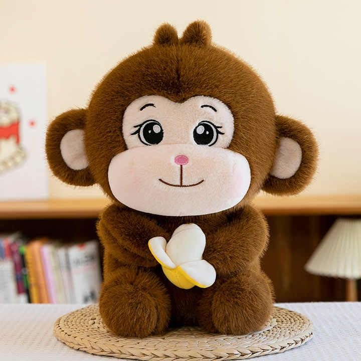 Banana Monkey Plush Soft Toy for Kids Pet Kawai Stuffed Animal Cute Big Stuff Toys Doll Teddy Bear, Birthday Gifts for, Kids, Boys, Girls, Decorative Items