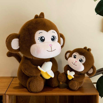 Banana Monkey Plush Soft Toy for Kids Pet Kawai Stuffed Animal Cute Big Stuff Toys Doll Teddy Bear, Birthday Gifts for, Kids, Boys, Girls, Decorative Items