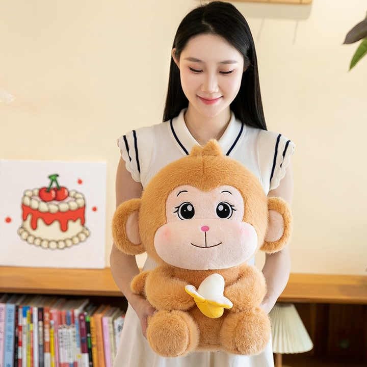 Banana Monkey Plush Soft Toy for Kids Pet Kawai Stuffed Animal Cute Big Stuff Toys Doll Teddy Bear, Birthday Gifts for, Kids, Boys, Girls, Decorative Items