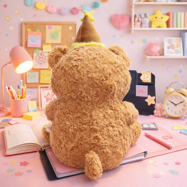 IN Birthday teddy Bear with light and birthday song and music Soft Toy