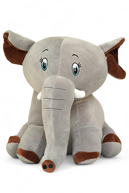 Elephant Soft Toy Stuffed Animal | Big Size, Lightweight, Ultrasoft Fabric, Flexible Body, Best Pillow for Baby, Birthday Gift | Big Cuddly 55cm, Gift for Everyone
