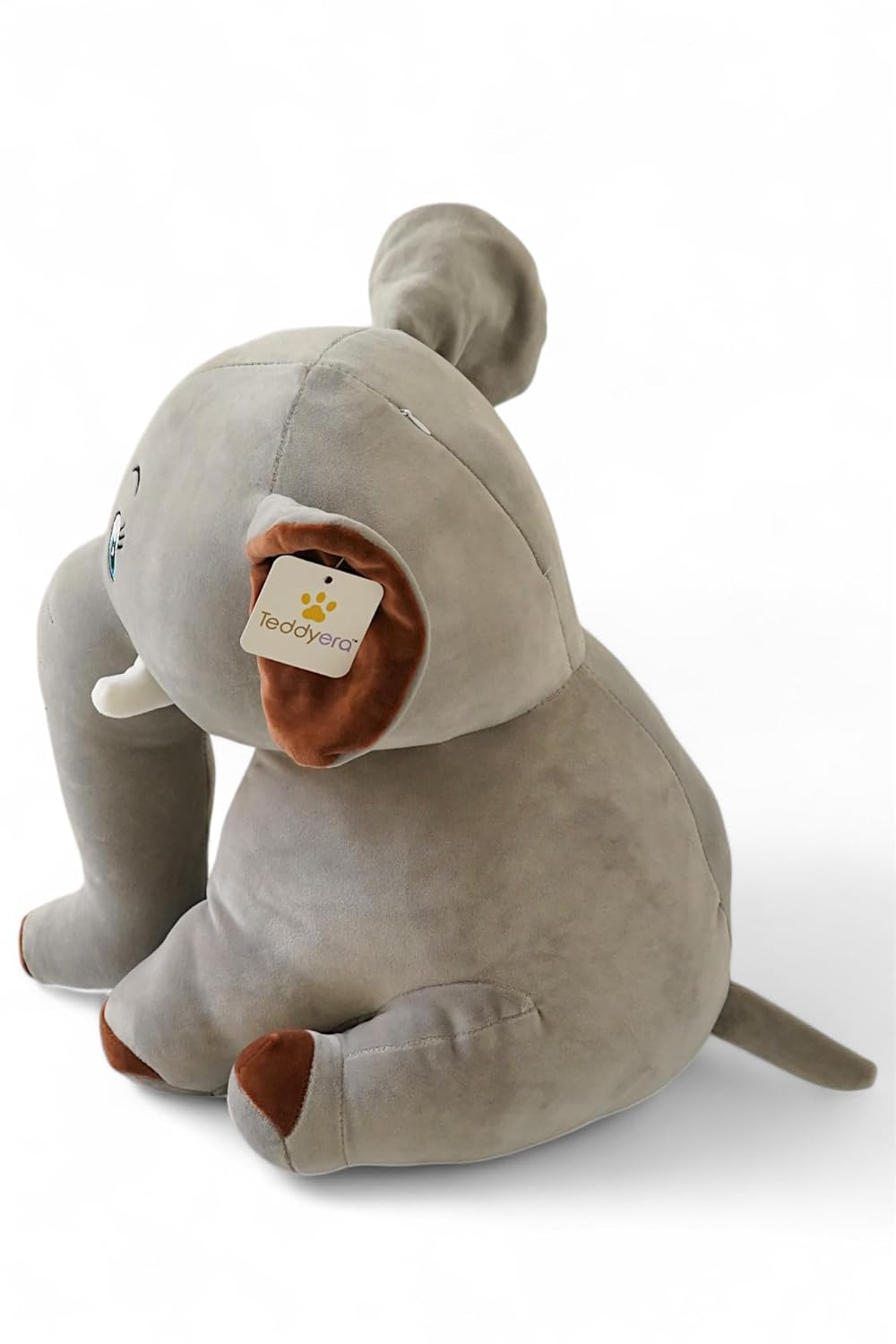 Elephant Soft Toy Stuffed Animal | Big Size, Lightweight, Ultrasoft Fabric, Flexible Body, Best Pillow for Baby, Birthday Gift | Big Cuddly 55cm, Gift for Everyone