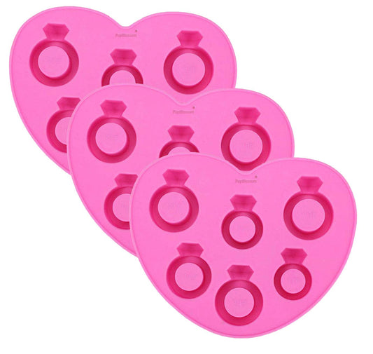 Diamond Ring Silicone Wedding Engagement Ring Shaped Chocolate Resin Jewelry Making Molding Ice Cube Party Mold