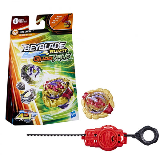 Beyblade Burst Quaddrive Stone Linwyrm L7 Spinning Top Starter Pack, 8Yrs+