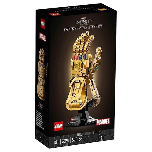 LEGO Marvel Infinity Gauntlet 76191 Collectible Building Kit; Thanos Right Hand Gauntlet Model with Infinity Stones