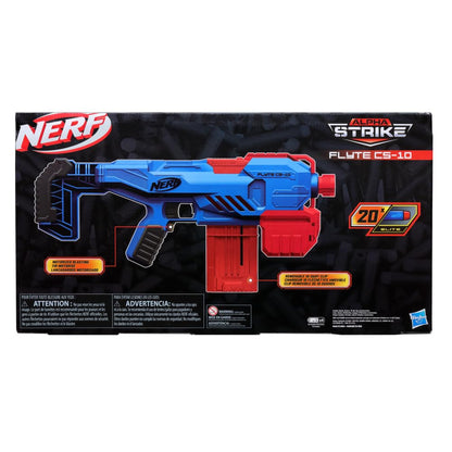 Nerf Alpha Strike Flyte CS 10 Motorized Blaster for kids 8Y+, Multicolour