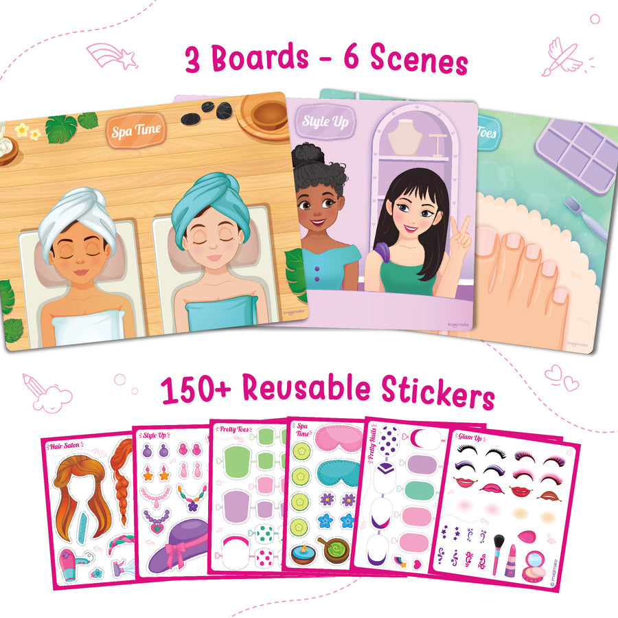 Imagimake Sticker Fun Hair & Makeup