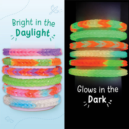 Imagimake Rainbow Loom 450 Bands, Glow in the Dark