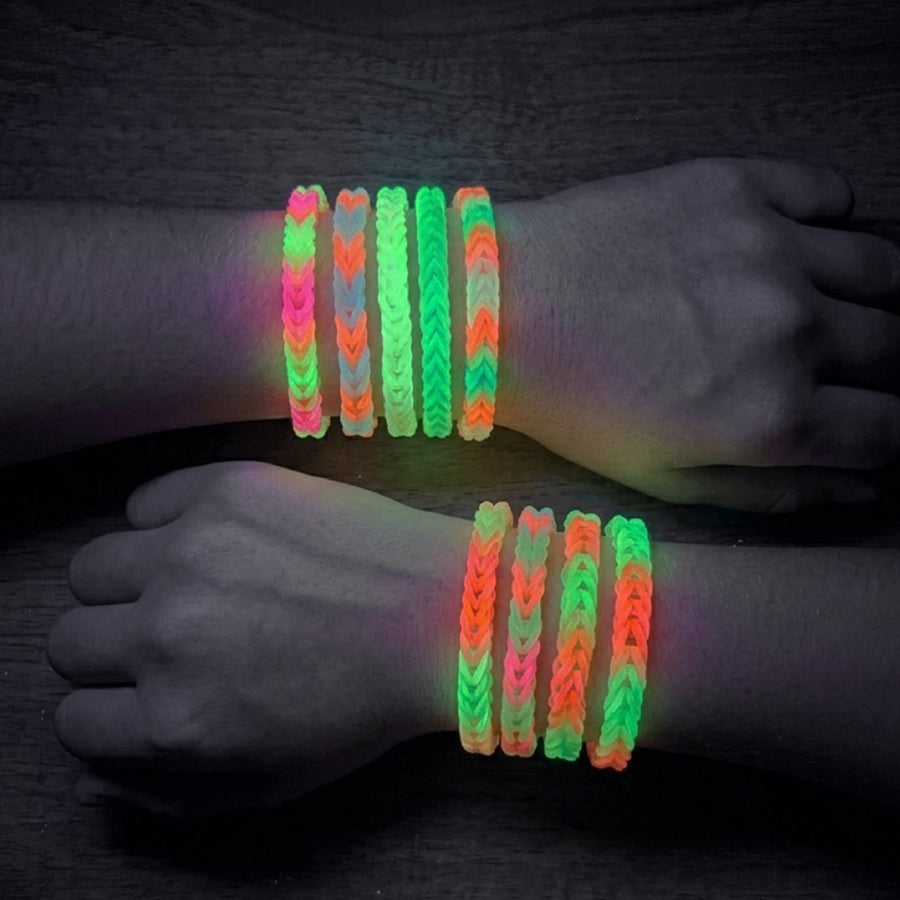 Imagimake Rainbow Loom 450 Bands, Glow in the Dark