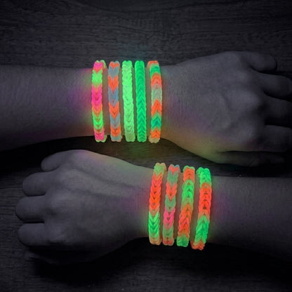 Imagimake Rainbow Loom 450 Bands, Glow in the Dark